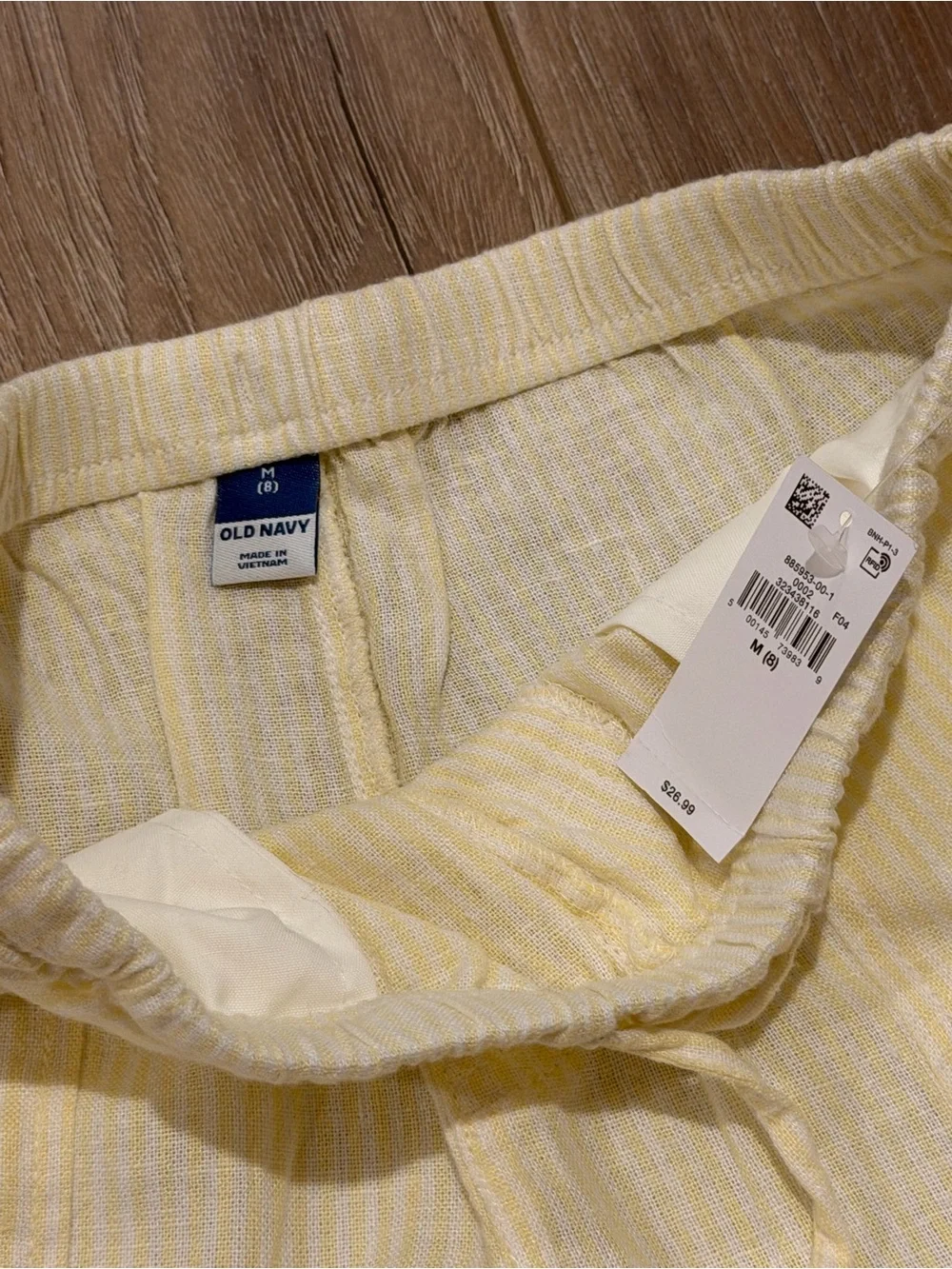 NWT - Old Navy Girls Yellow Linen Style Pants